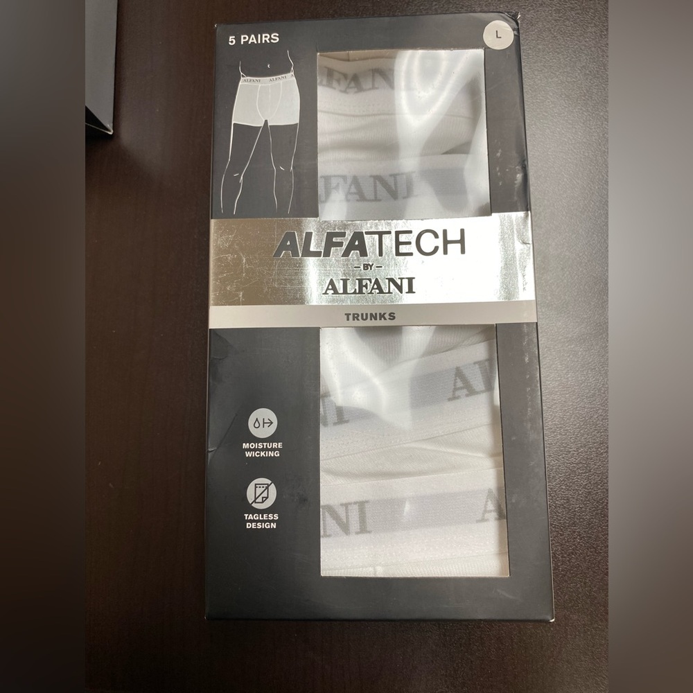 New Men Alfa Tech White briefs size L